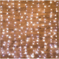Гирлянда эл.д/дома занавес Дождь 2*3м 240LED цв.белый (с.провод) арт.235-065