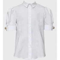 Блузка для девочки (SLY) короткий рукав цвет белый арт.3S-110 размерный ряд 34/134-44/164