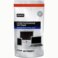 Салфетки Attache Selection For Screen экран, з/блок, а/стат,100 шт