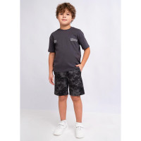 Шорты для мальчика артикул 835635ун (CLE) размерный ряд 34/134-42/158 цвет темно-серый/черный