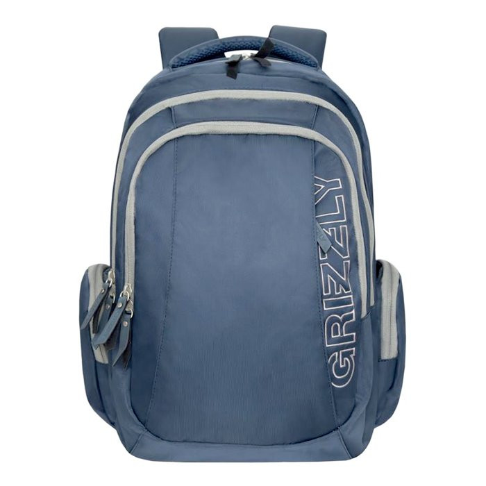 Рюкзак для мальчиков (Grizzly) арт RQ-012-3 синий 30х45х22,5 см