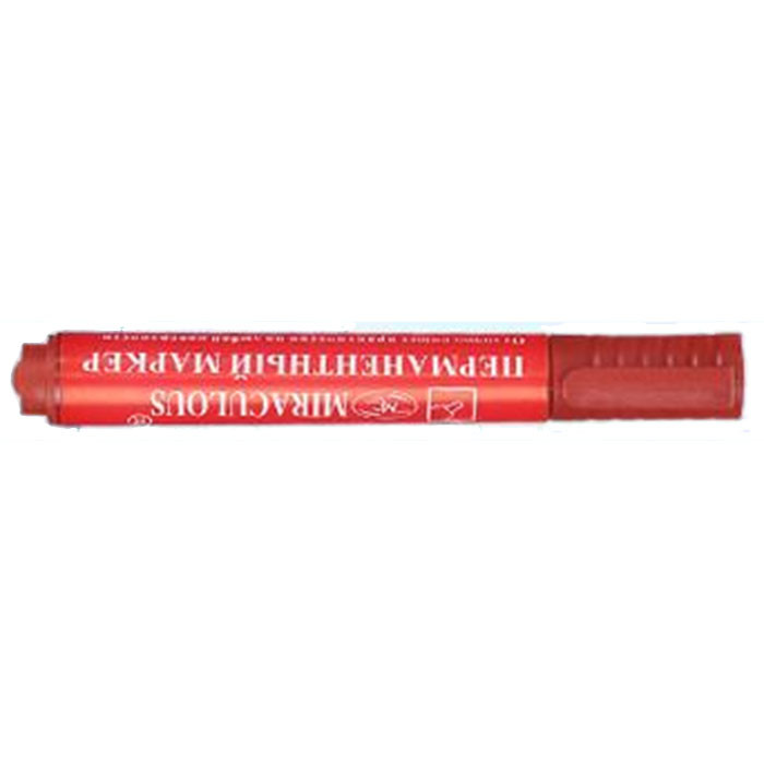 Маркер перманентный МС круглый 3мм красный арт.8004