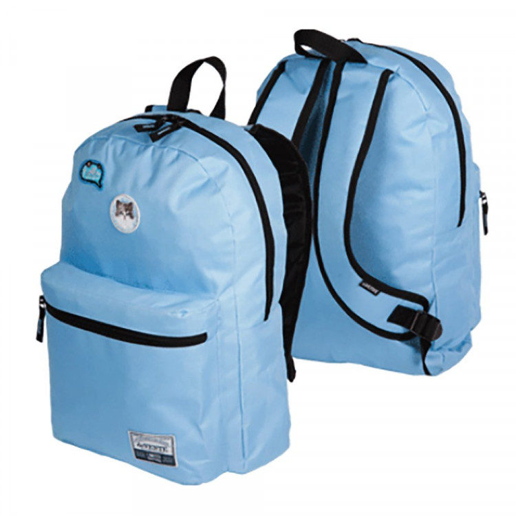 Рюкзак для девочки (deVENTE) Cat 1 отделение на молнии, 1 передний карман, вышивка, голубой арт.7032388
