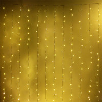Гирлянда эл.д/улицы занавес Дождь 3*2,5м 480LED (св.провод) цв.т.белый мерц. IP-65 арт.725-509