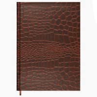 Ежедневник А5 недат. б/в Attomex "Arkona" коричневый, 136л, 1 ляссе арт.2034529