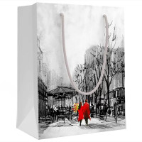 Пакет подароч. бумаж. 23*18см "Влюбленные в городе" арт.151802285