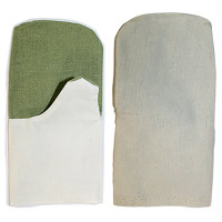 Рукавицы из двунитки х/б с брезентовым наладонником