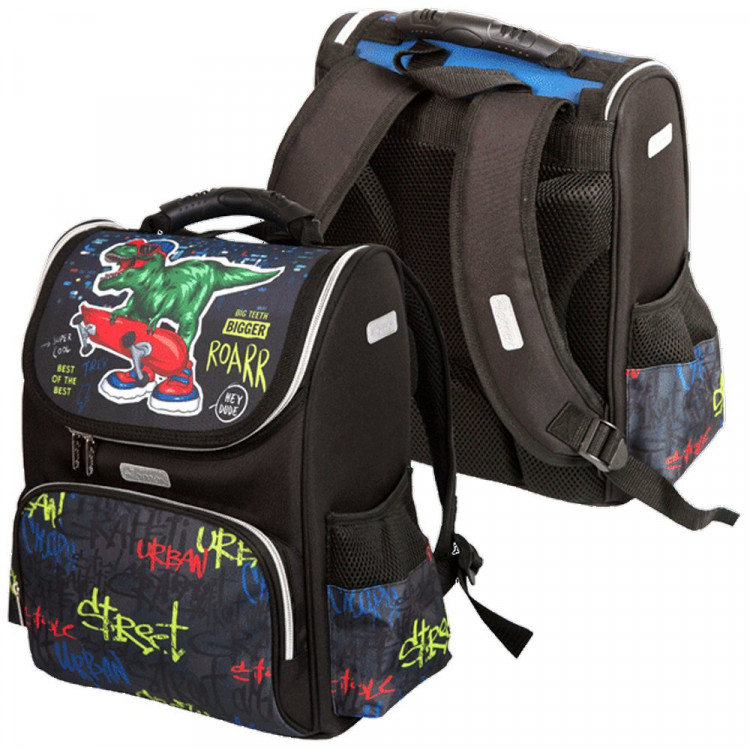 Ранец для мальчиков школьный (Attomex) Lite  City Dino 34x27x20см арт.7030205
