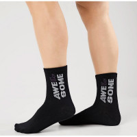 Носки детские для мальчика артикул С1529 р.20-22 80% хлопок, 18% полиамид, 2% эластан цвет черный (Clever)