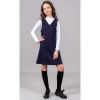 Сарафан для девочки (DMB) арт.5762 размер 36/140-44/164 цвет темно-синий