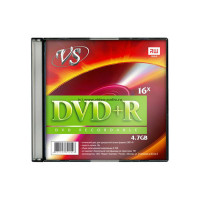Диск  DVD+R VS 4,7Gb, 16x, Slim Case (ст.5) штука