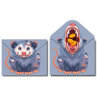 Папка-конверт на кнопке А4 (CENTRUM) 180мкм Опоссум арт.74966