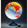 Глобус физико-политический диаметр 320мм Классик Евро рельефный с подсветкой арт.Ке013200233