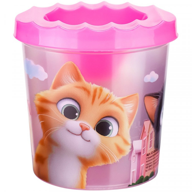 Стакан-непроливайка Prof-Press Забавные коты арт.С-0934