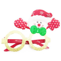 Очки карнавальные "Красный снеговик" арт.87096