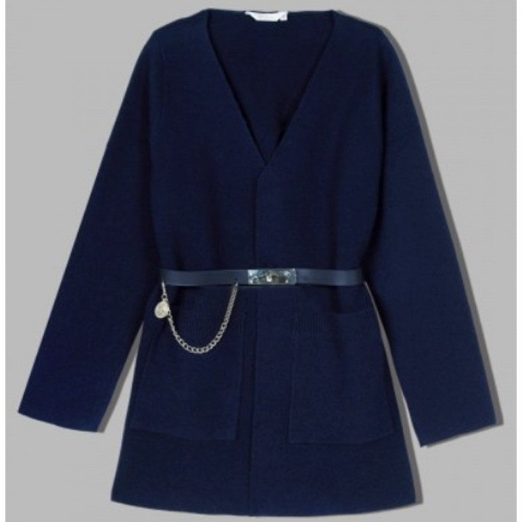 яяяКардиган для девочки (Делорас) артикул M63117 размер 34/134-44/164 цвет синий