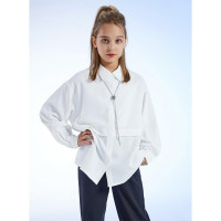 Блузка для девочки (Делорас) длинный рукав цвет молочный арт.63970C размерный ряд 34/134-44/164