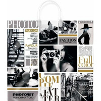 Пакет ПВД пластм. ручки 38*35+10см 90мкм Фотосет