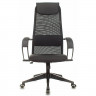 Кресло для руководителя пластик/ткань/сетка Бюрократ CH-607 черный
