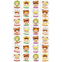 Наклейки-оценки (Открытая планета) Аниме/Котики асс. арт.89083/89084