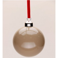 Шар пластик 08см глянцевый цв.коричневый 137 арт.РШ2537