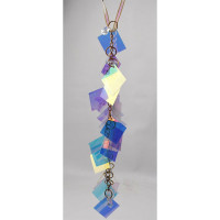 Украшение декор.подвеска "Лиана. Квадратики" 20см цв.асс. арт.86417