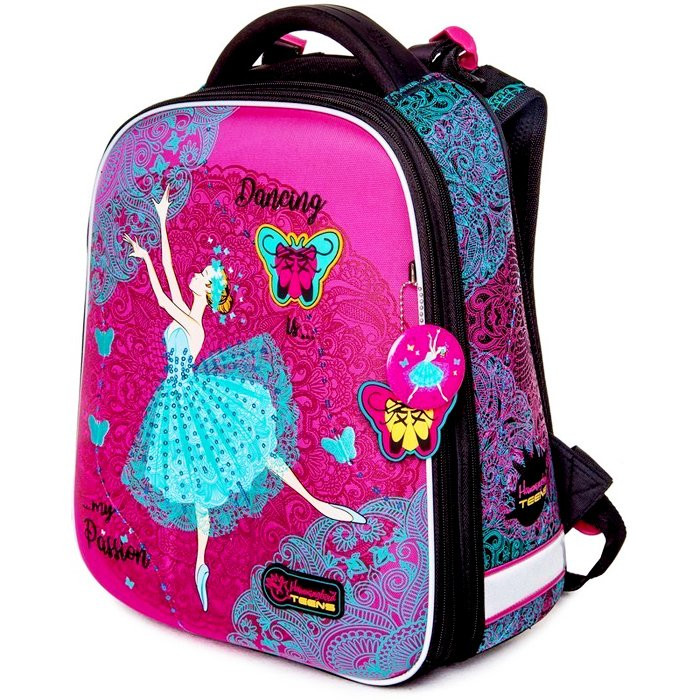 Ранец для девочек школьный (Hummingbird) арт T111 39x28x24 см