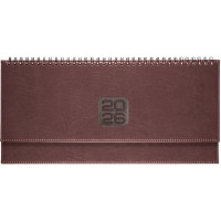 Планинг 2026 к/з deVENTE "Bravo" коричневый, 64л евроспираль арт.2239604