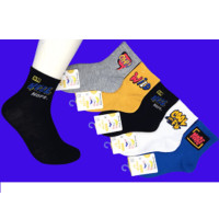 Носки детские арт.C-591 размер 16-20 хлопок 80% полиамид 15% спандекс 5% цвет ассорти для мальчика (ВАЛЬС)