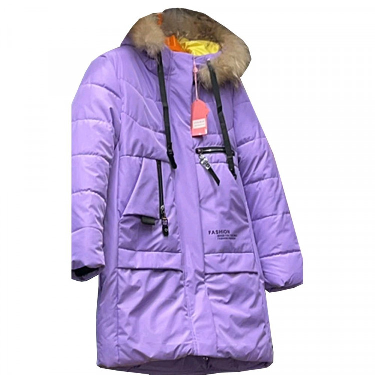 Куртка зимняя для девочки (MULTIBREND) арт.jxx-HM-292-1 цвет сиреневый
