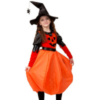 Костюм Д (ХЕЛЛОУИН) Тыквочка (платье,шапка) р.34/134-40/152 арт.6073