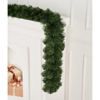 Гирлянда рождественская 270см хвоя ПВХ, без украшений "Сибирь" арт.ГСП 27