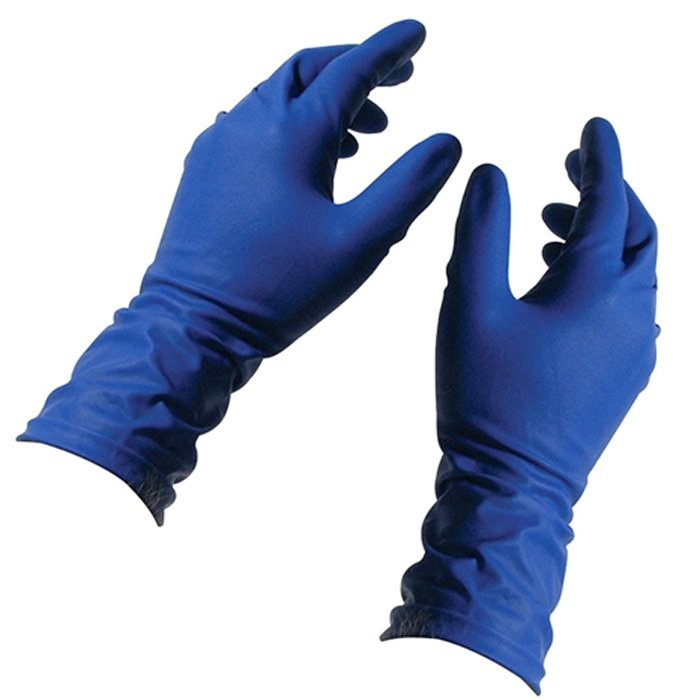Перчатки латексные High Risk синие  размер M без индивидуальной упаковки 1 пара