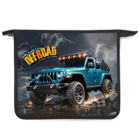 Папка школьная для тетрадей А5 на молнии (Оникс) Джип синий арт ПТ-735 дизайн с двух сторон