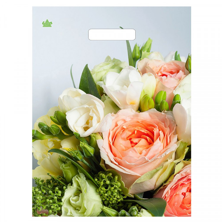 Пакет ПВД прорезная 31*40+6 60мкм Романтическое настроение