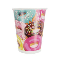 Стаканы бумажные "Пончики" 6шт/наб. 200мл арт.6058302