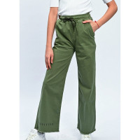 Брюки для девочки артикул (ALTUN) 30509 размерный ряд 34/134-46/170 цвет хаки