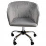 Кресло  офисное AV 245 б/п бархат, светло-серый 09