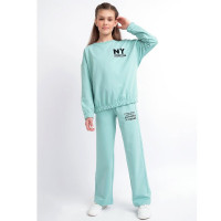 Брюки спортивные для девочки (CLE) арт.825595-01а_п размер 32/128-42/158 цвет светло-зеленый