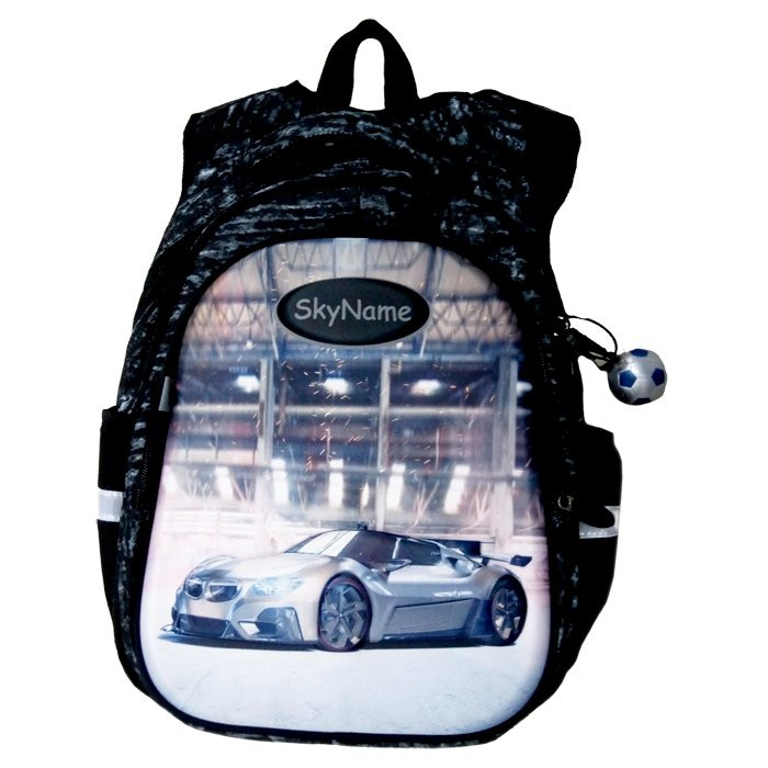 Рюкзак для мальчика школьный (SkyName) + брелок 38х29х19см арт.R1-015