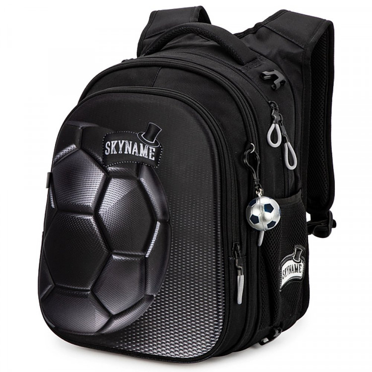 Рюкзак для девочки школьный (SkyName) + брелок мячик +  сумка для сменной обуви 30х16х37см арт.R1-034-M