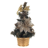 Елка настольная 20см "Золотой цветок" арт.237269