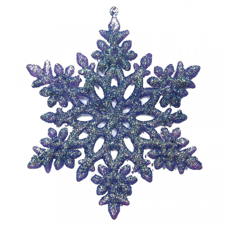 Украшение декоративное "Снежинка" 15см фиолетовый арт.СПГ150005