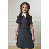 Платье для девочки (ГЕРМИОНА) ткань 07 арт.55253-07 размер 36/146-42/164 цвет синий
