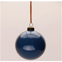 Шар пластик 08см глянцевый цв.темно-синий 162 арт.РШ2562