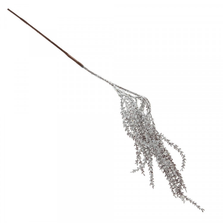 Украшение декоративное "Ветка. Хвоя" 80см заснеженная арт.762479