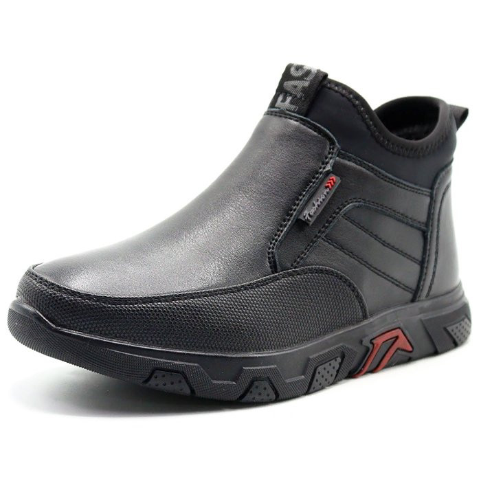 Ботинки для мальчика (Mz.Zoro) черные верх-искусственная кожа подкладка - байка артикул  lx-B980-7