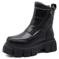 Ботинки для девочки (Bebony) черный верх-искуственная кожа подкладка - искуственная шерсть артикул mka-E91