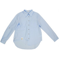 Блузка для девочки (Делорас) длинный рукав цвет голубой арт.C63467 размерный ряд 34/134-46/170