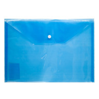 Папка-конверт на кнопке А4(235*320) 120мкм Workmate голубой (Ст.12/480)